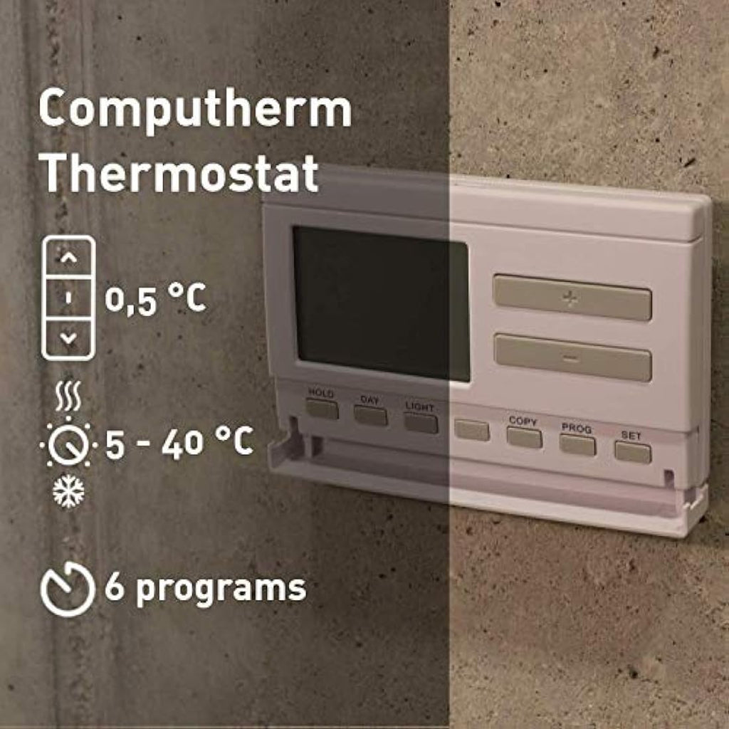 Computherm Q7RF Wireless Programmable Room Thermostat | Digital Controller