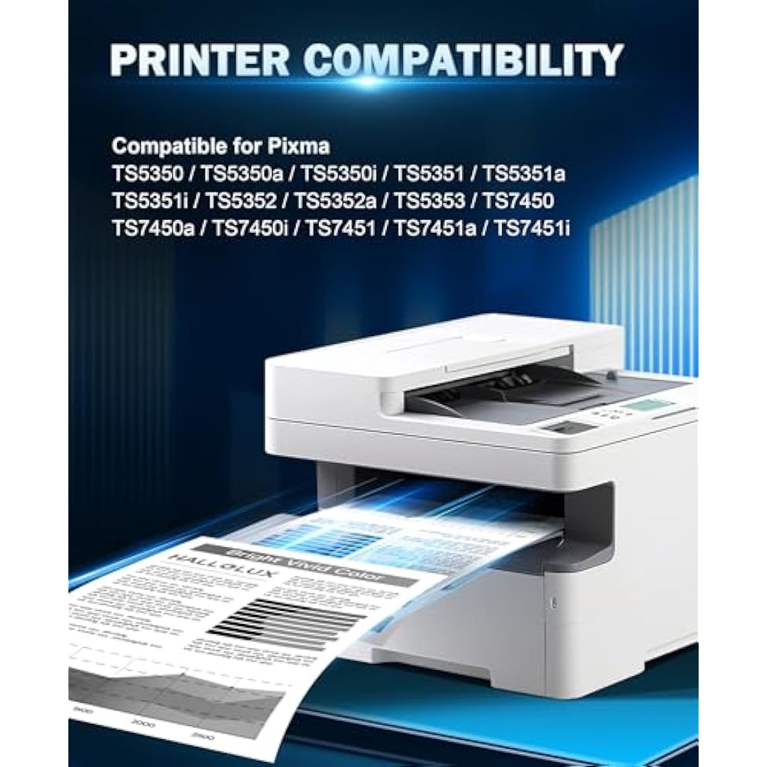 HALLOLUX PG-560XL Black Ink Cartridges for Canon Pixma TS5350 (2-Pack)