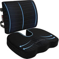 Jolof Store Memory Foam Lumbar Support Pillow and Seat Cushion Set