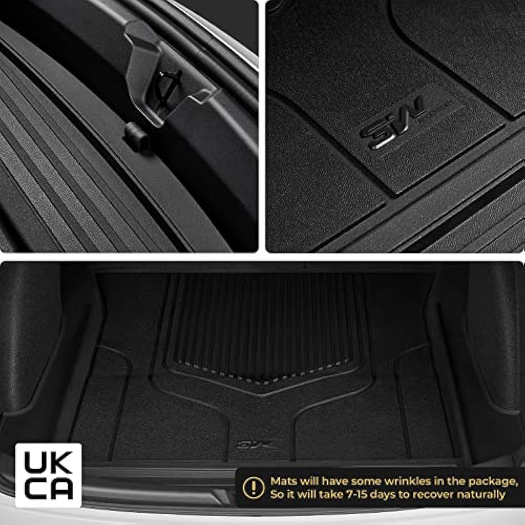 3W Tesla Model 3 Boot Liner (2017-2023) | Waterproof TPE Trunk Mat