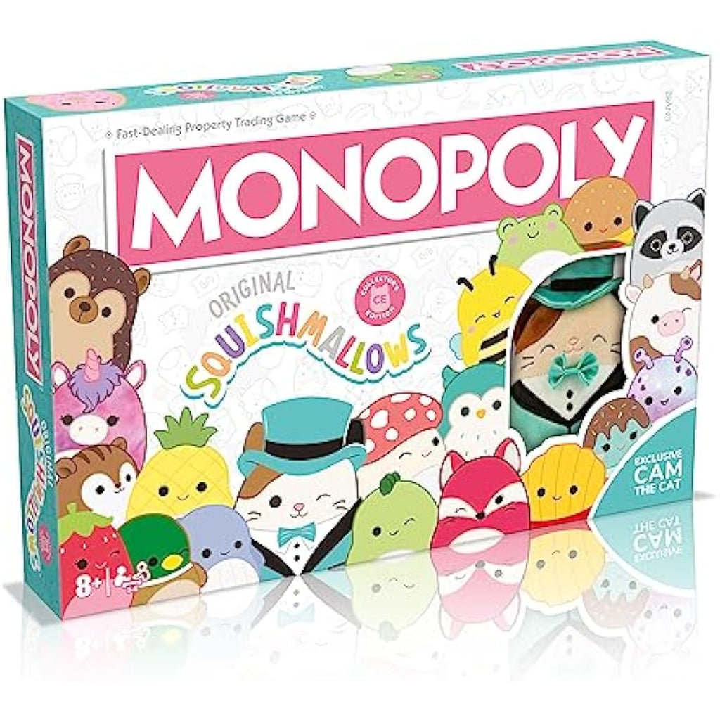 Monopoly Squishmallows Board Game – Hasbro Classic with 6 Metal Tokens