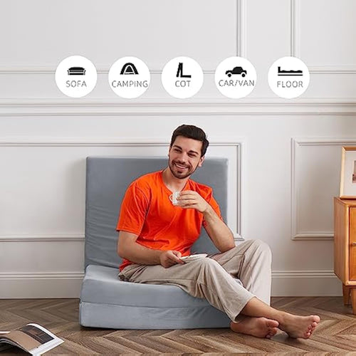 10cm Trifold Memory Foam Mattress – Portable Single Sleeping Pad