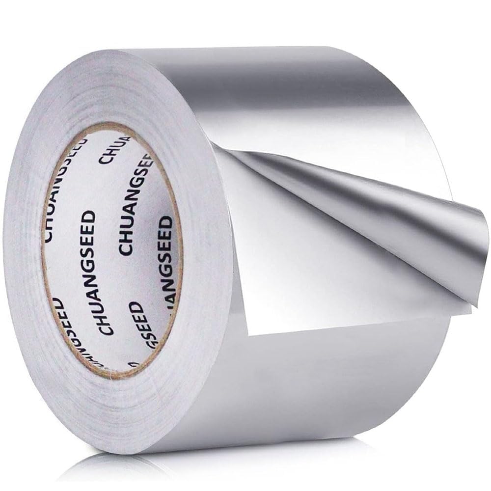 CHUANGSEED Aluminium Foil Tape – 75mm x 50m Heat Resistant HVAC Duct