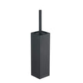 Jolof Store Matte Black Square Toilet Brush | Stainless Steel Holder