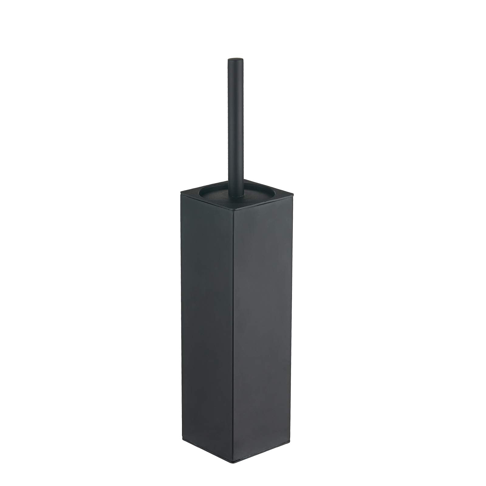Jolof Store Matte Black Square Toilet Brush | Stainless Steel Holder