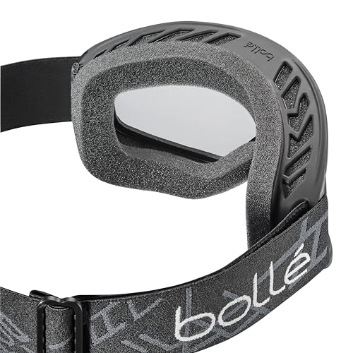 Bollé Freeze Snow Goggles – Clear Anti-Fog Lens, Black Matte, Medium