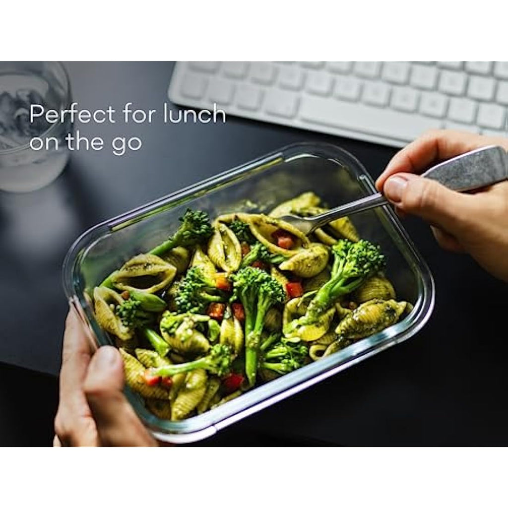 Franklin Lade Glass Food Storage Containers | 5 Piece Set | 1040ml Airtight