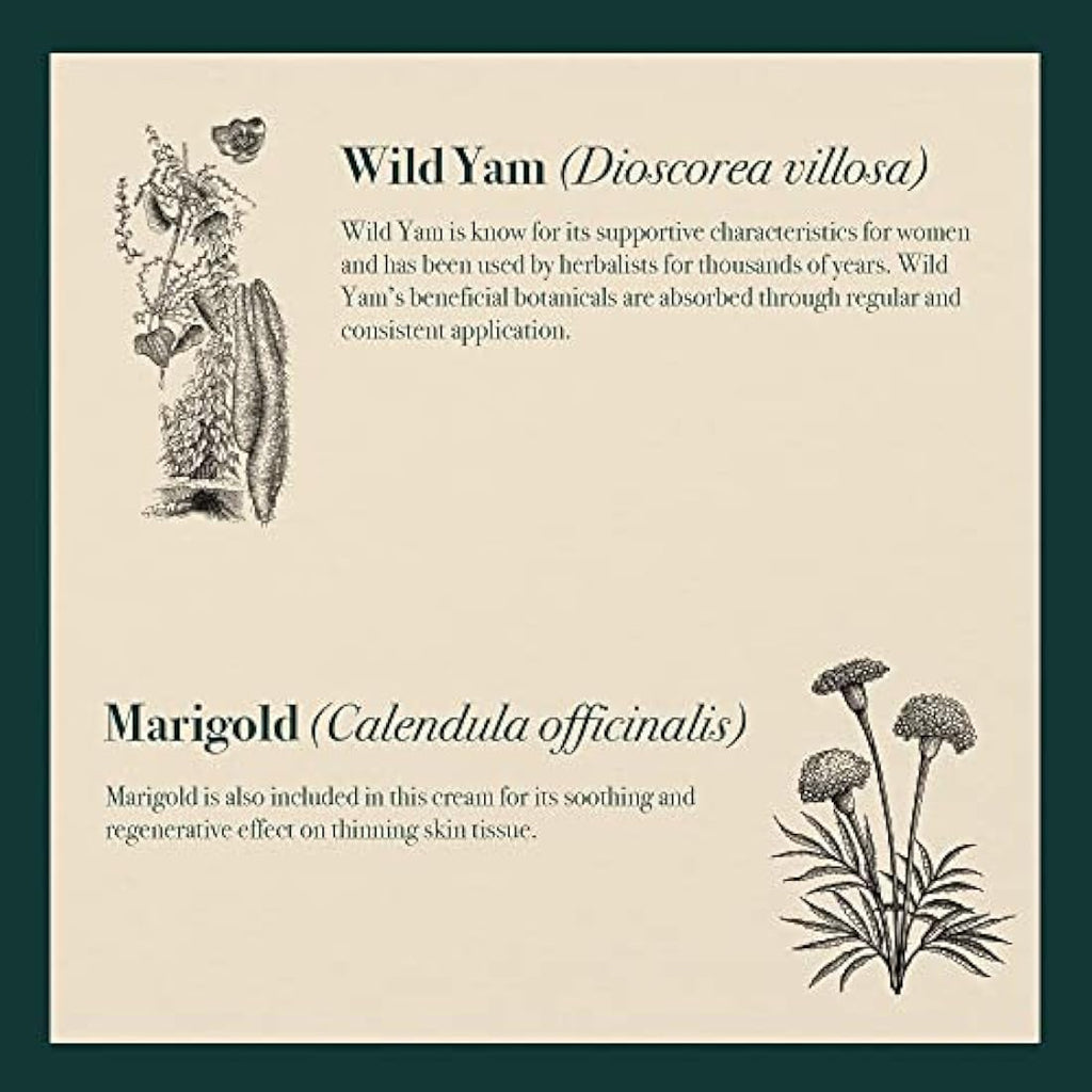 Napiers Wild Yam and Marigold Cream – Menopause Relief – 100ml
