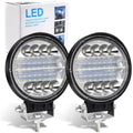 72W LED Work Lights – 2PCS Spot Flood Combo Off Road Fog Lights