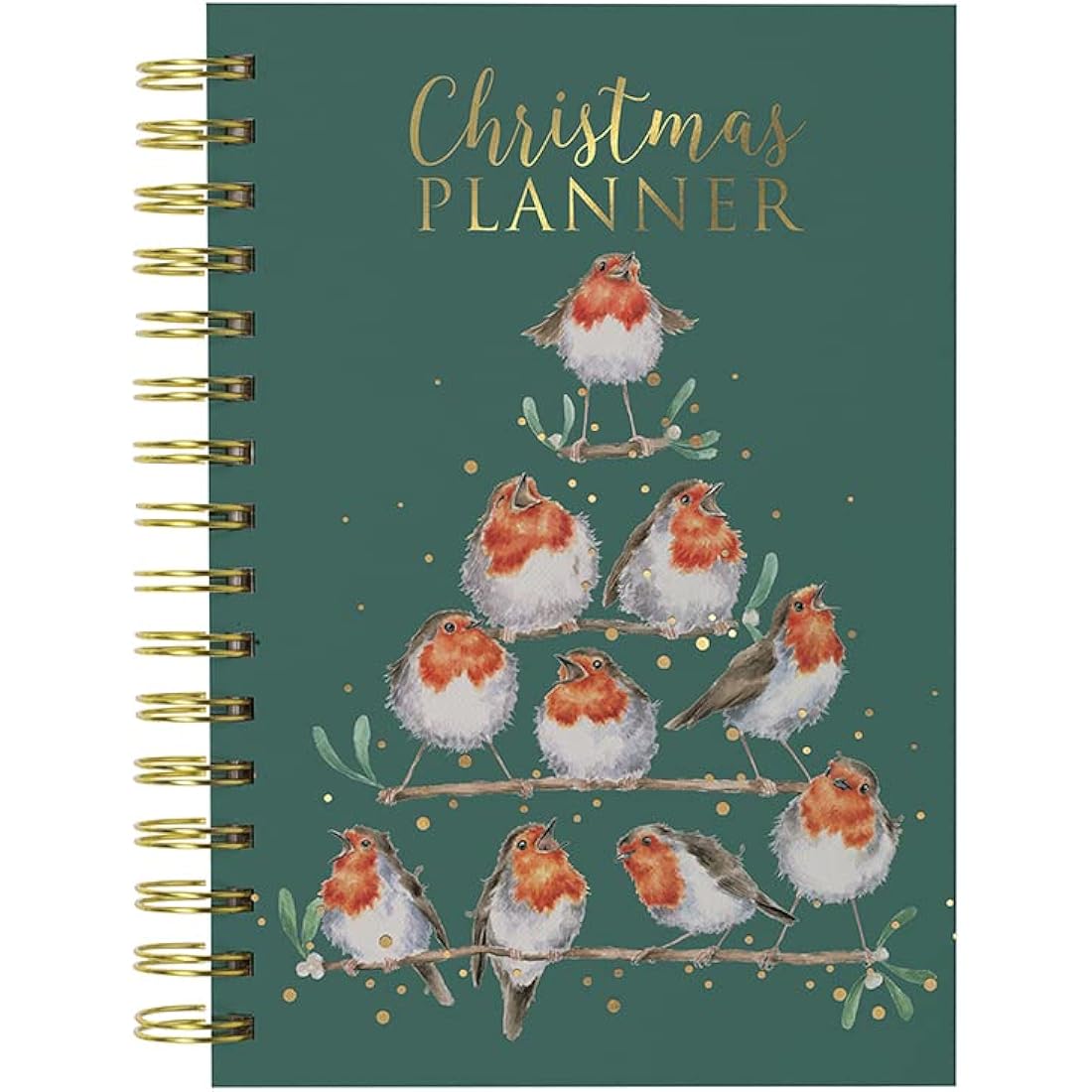Wrendale Designs Rockin’ Robin Christmas Planner - Holiday Organizer