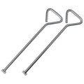 Faithfull Heavy-Duty Manhole Keys (Pair) – 520mm Zinc Plated T-Shape