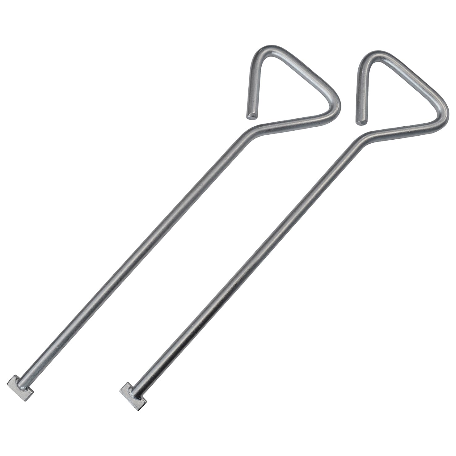 Faithfull Heavy-Duty Manhole Keys (Pair) – 520mm Zinc Plated T-Shape