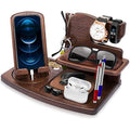 Jolof Store Wood Phone Docking Station – Bedside Nightstand Organiser