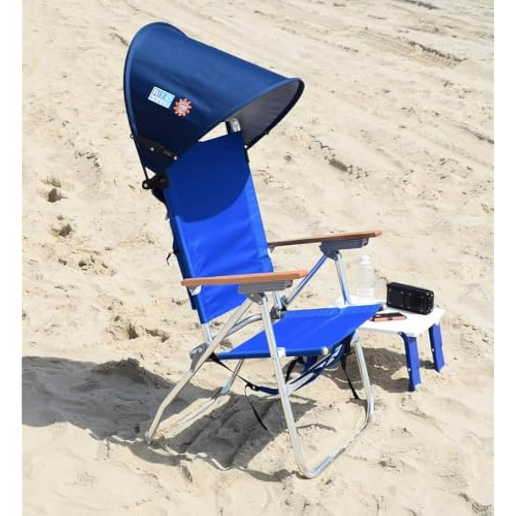 Rio Beach MyCanopy Personal Chair Sun Shade | SPF 100 UV Protection, Navy