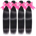 Romface 12A Brazilian Straight Human Hair Bundles | Natural Black 300g