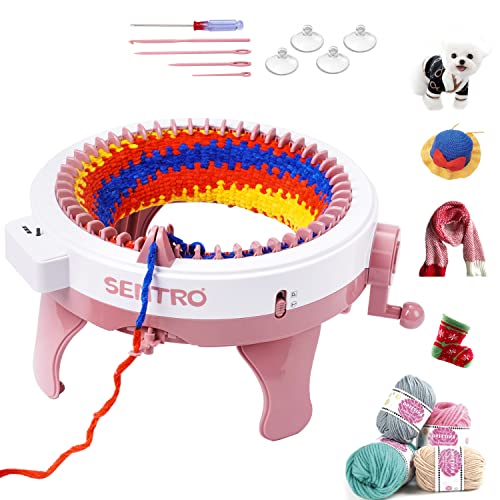Jolof Store 48 Needle Circular Knitting Machine - DIY Loom for Hats & Scarves