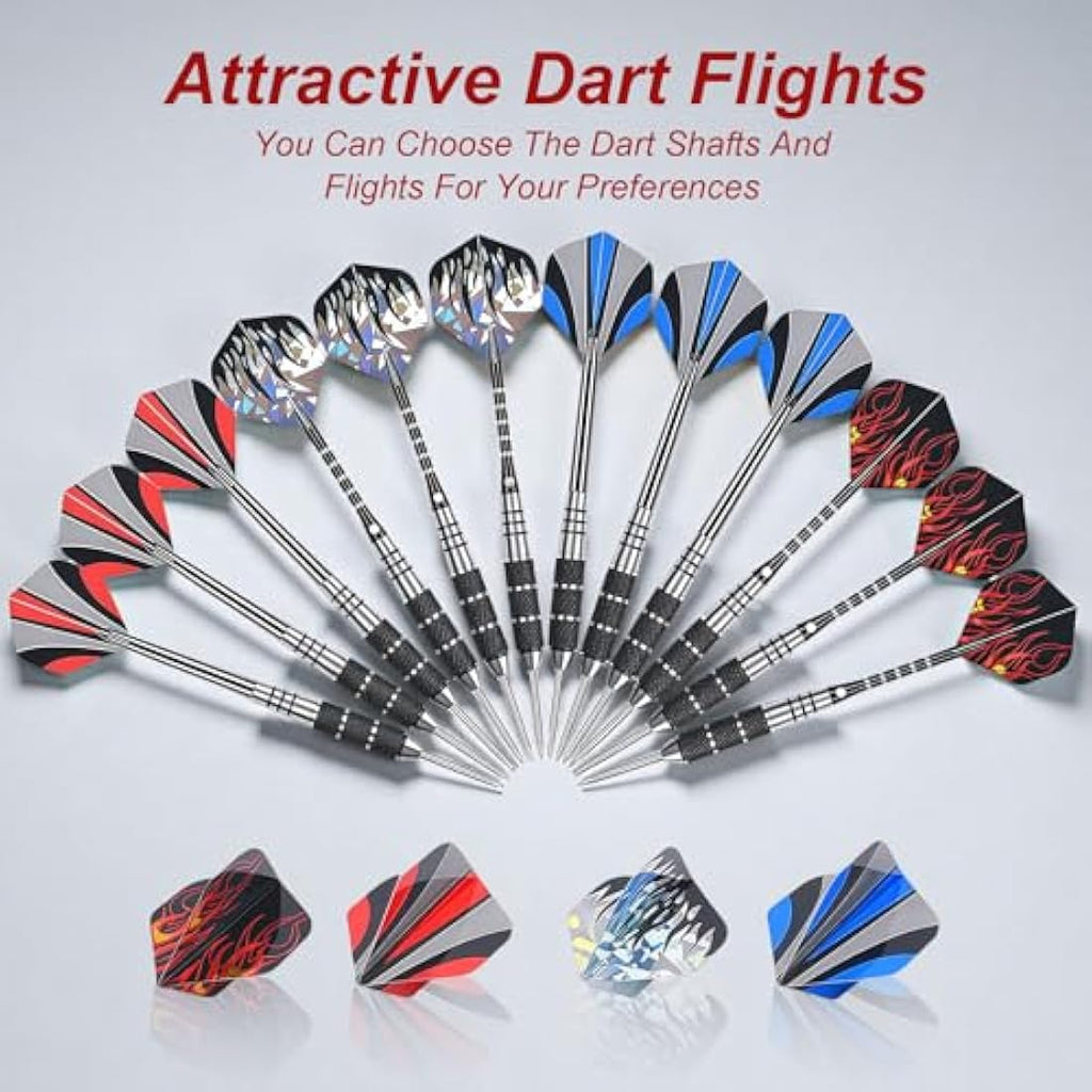 flintronic Professional Steel Tip Darts Set – 22g Stainless Steel Darts