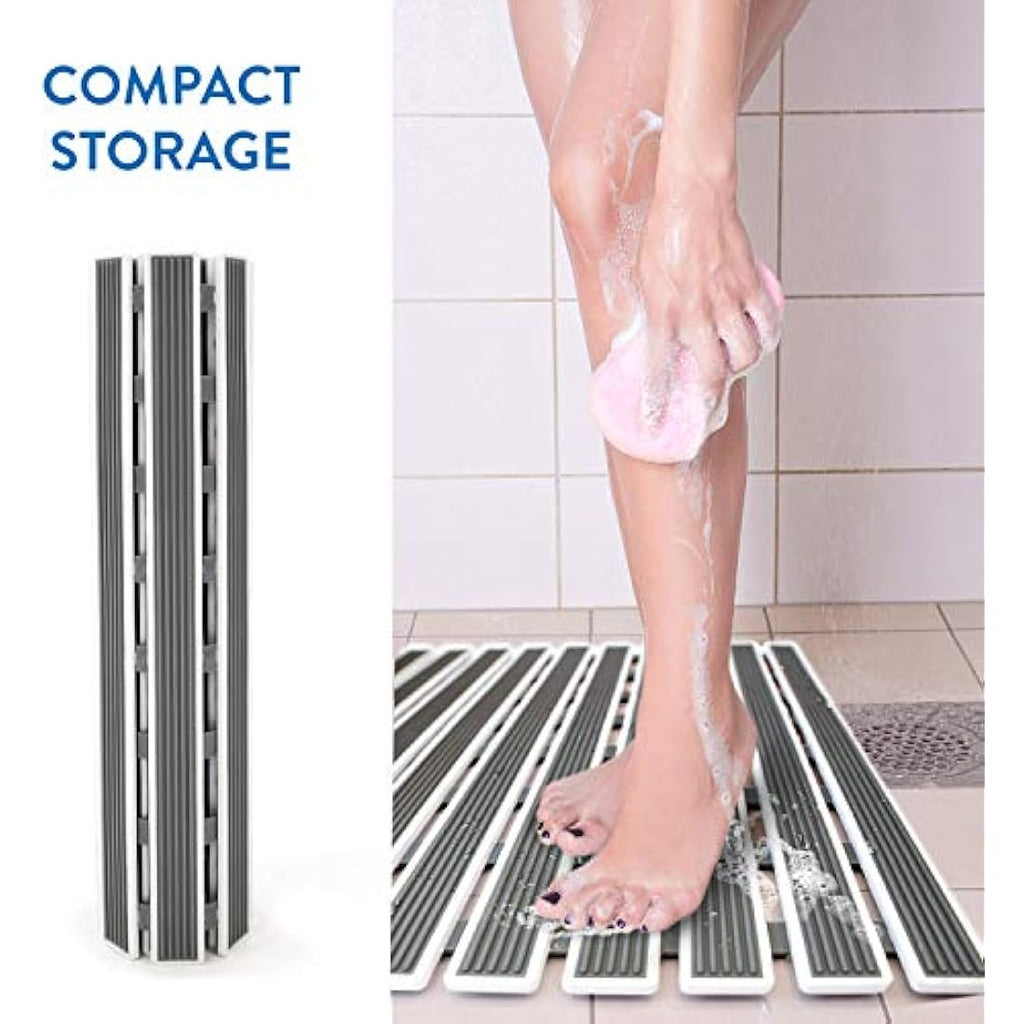 Tatkraft Bond Non-Slip Bath Mat – Fast Drying Shower Mat with Suction Cups