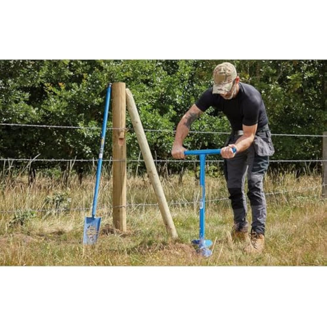 Draper Fence Post Auger | 150mm Tubular Steel Manual Post Hole Digger