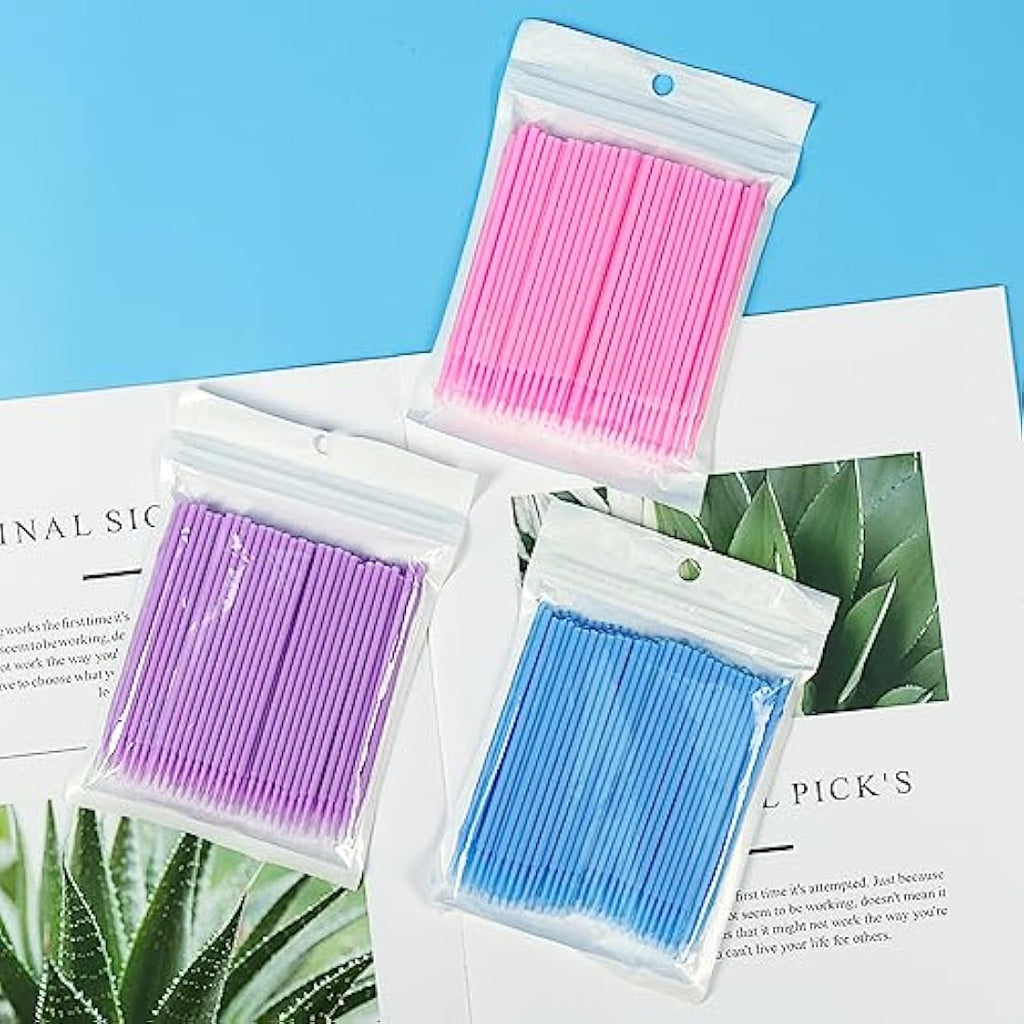 Shintop 300pcs Micro Applicator Brushes | Disposable Eyelash & Dental Tips