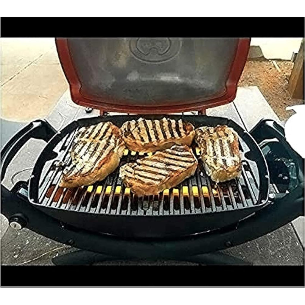 GFTIME Cast Iron Cooking Grates for Weber Q300 Q3200 Series Grills, 2-Pack