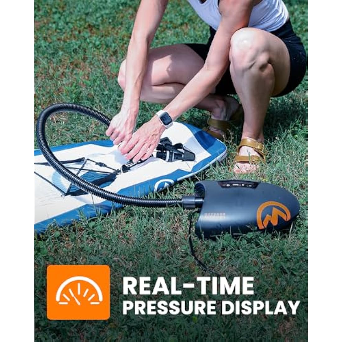 OutdoorMaster Shark 20PSI Electric SUP Air Pump with Active Cooling
