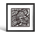 Shanghai Paper Cut Map Wall Art |  Framed 9x9 Paper Art