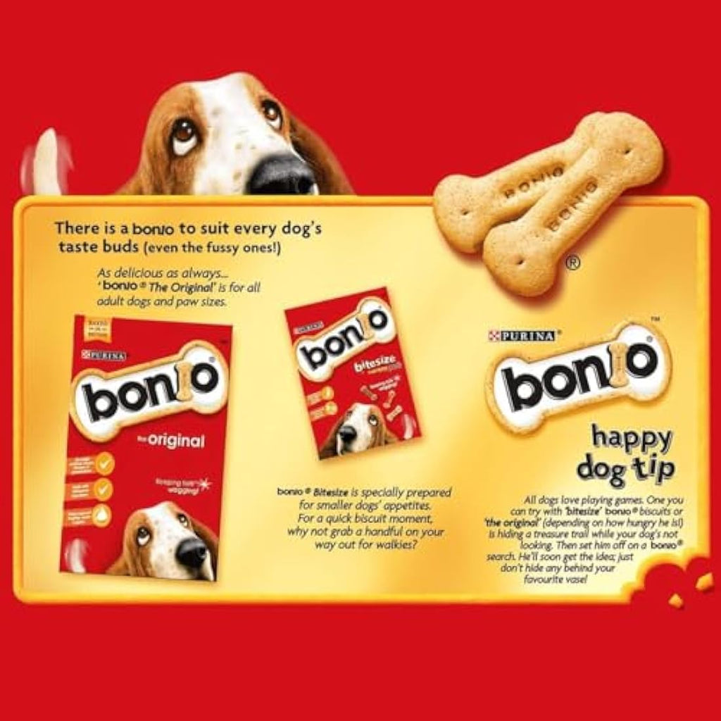 Bonio Original Dog Biscuits – Low Fat Oven-Baked Treats, 12.5kg