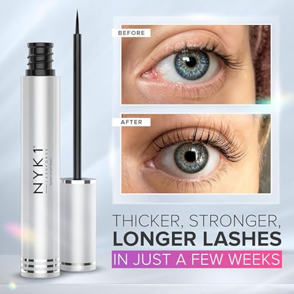 NYK1 LashForce Eyelash Growth Serum - 8ml XL Lash and Brow Enhancer
