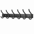 MEIJO Coat Hooks Wall Mounted, Coat Rack Wall Mounted Stainless Steel with 6 Hooks Heavy Duty Coat Hooks for Door, Bedroom, Bathroom, Kitchen - image 1
