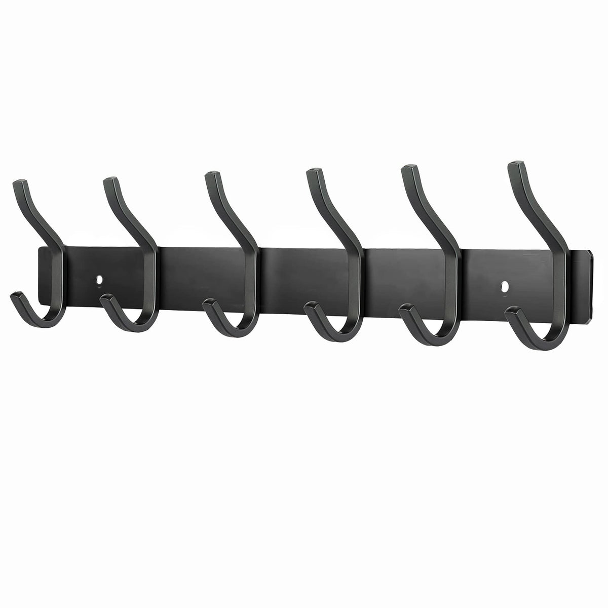 MEIJO Coat Hooks Wall Mounted, Coat Rack Wall Mounted Stainless Steel with 6 Hooks Heavy Duty Coat Hooks for Door, Bedroom, Bathroom, Kitchen - image 1