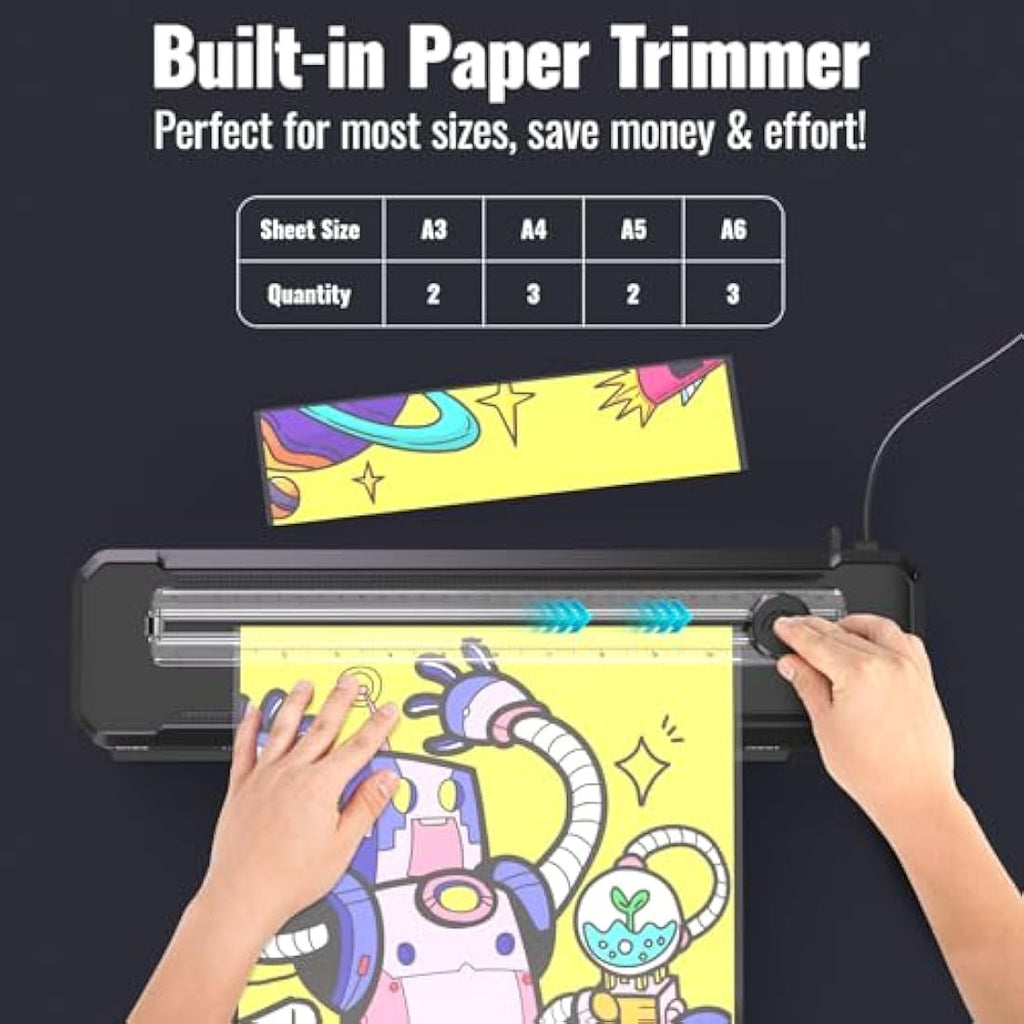 Jolof Store A3 Laminator Machine with Paper Trimmer and 10 Pouches