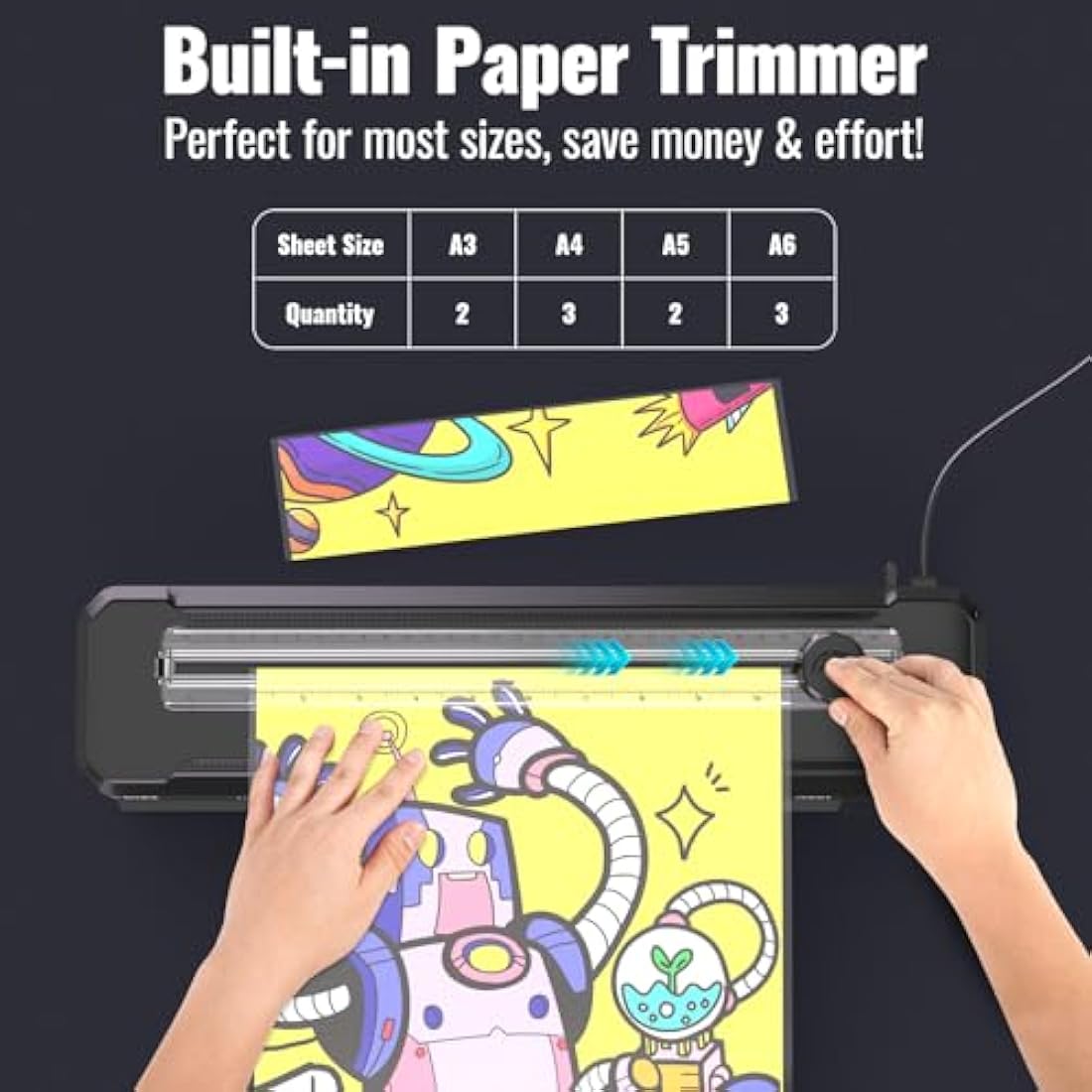 Jolof Store A3 Laminator Machine with Paper Trimmer and 10 Pouches