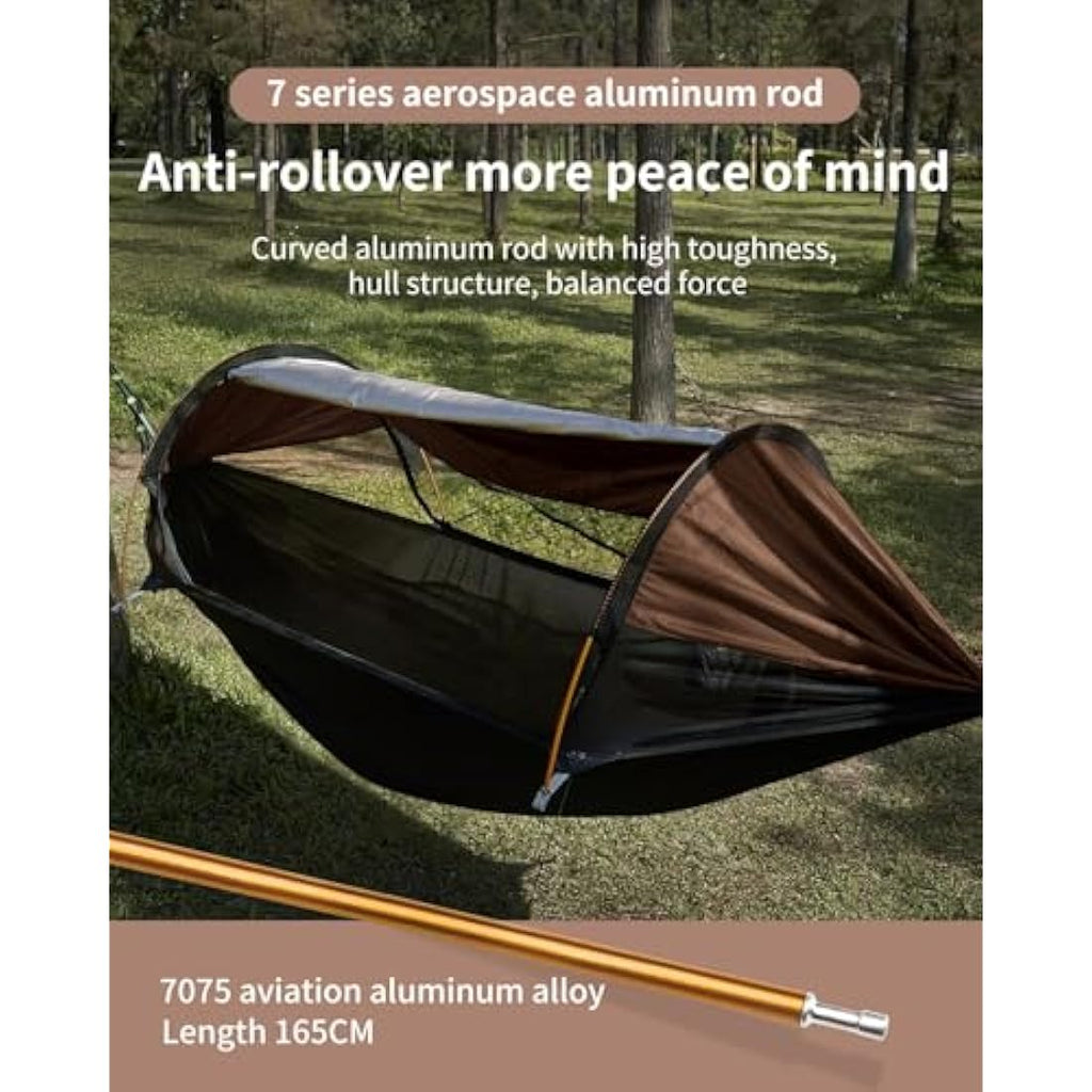 Travel Bird 3-in-1 Camping Hammock Tent with Mosquito Net & Sunshade