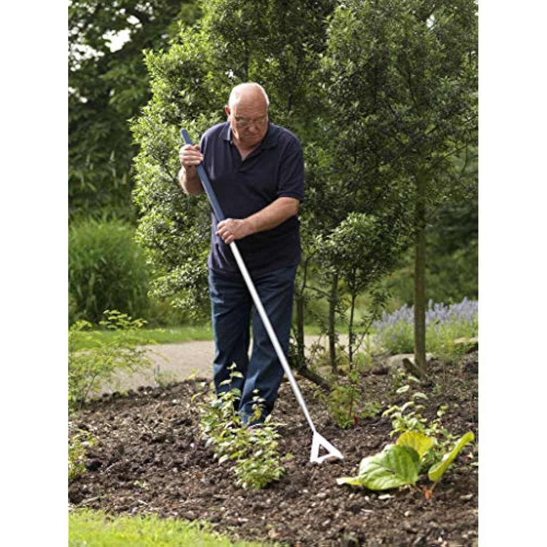 Spear & Jackson Select Stainless Steel Dutch Hoe – Long Reach Garden Tool