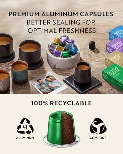 Rosso Caffè Nespresso Compatible Aluminium Pods - 120 Variety Pack