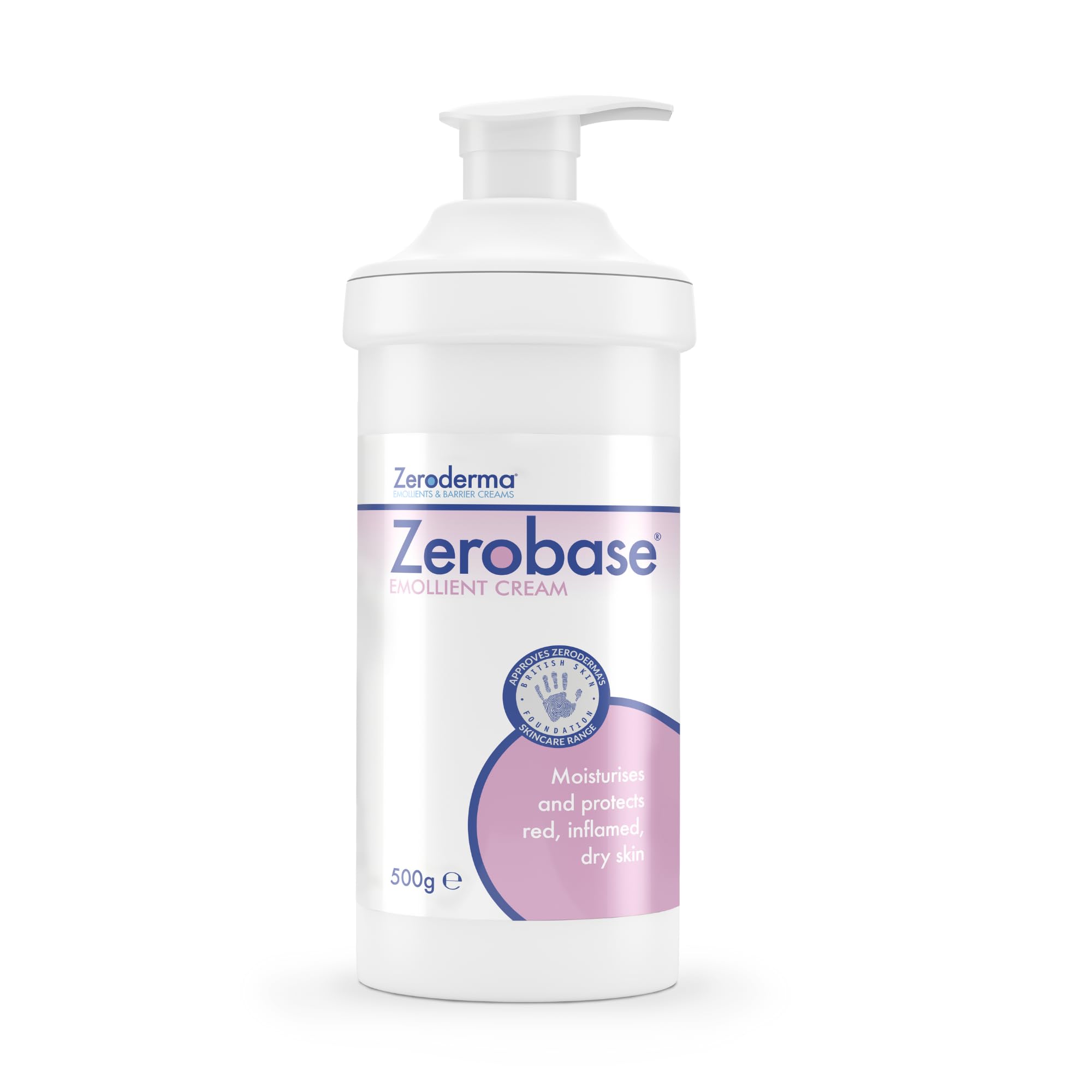 Zerobase Emollient Cream | 2-in-1 Moisturiser & Soap Substitute | 500g