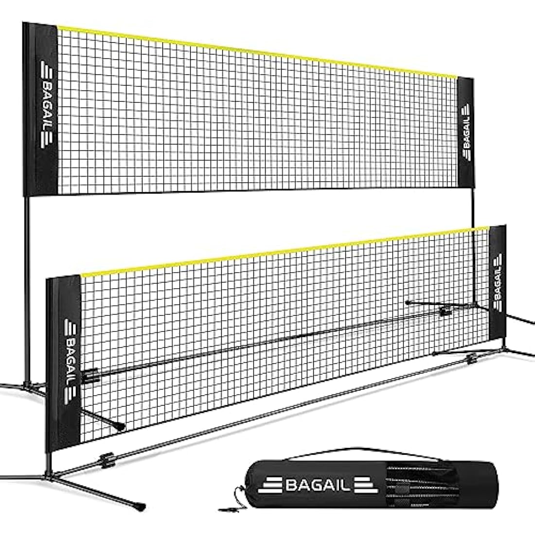 BAGAIL Portable Badminton Net – Adjustable Height Foldable Sports Net