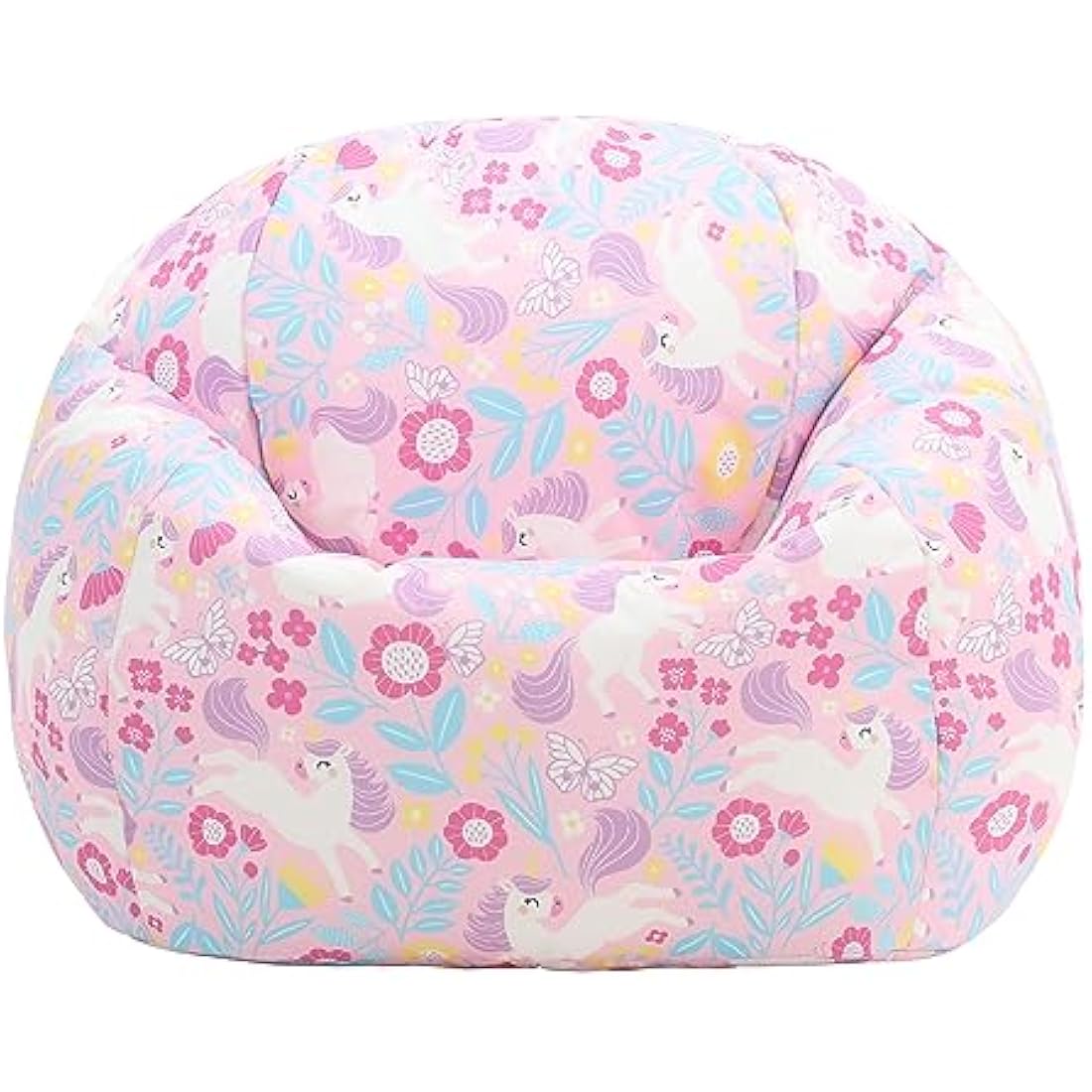 Icon Kids Unicorn Print Bean Bag Chair | Water-Resistant Nursery Decor
