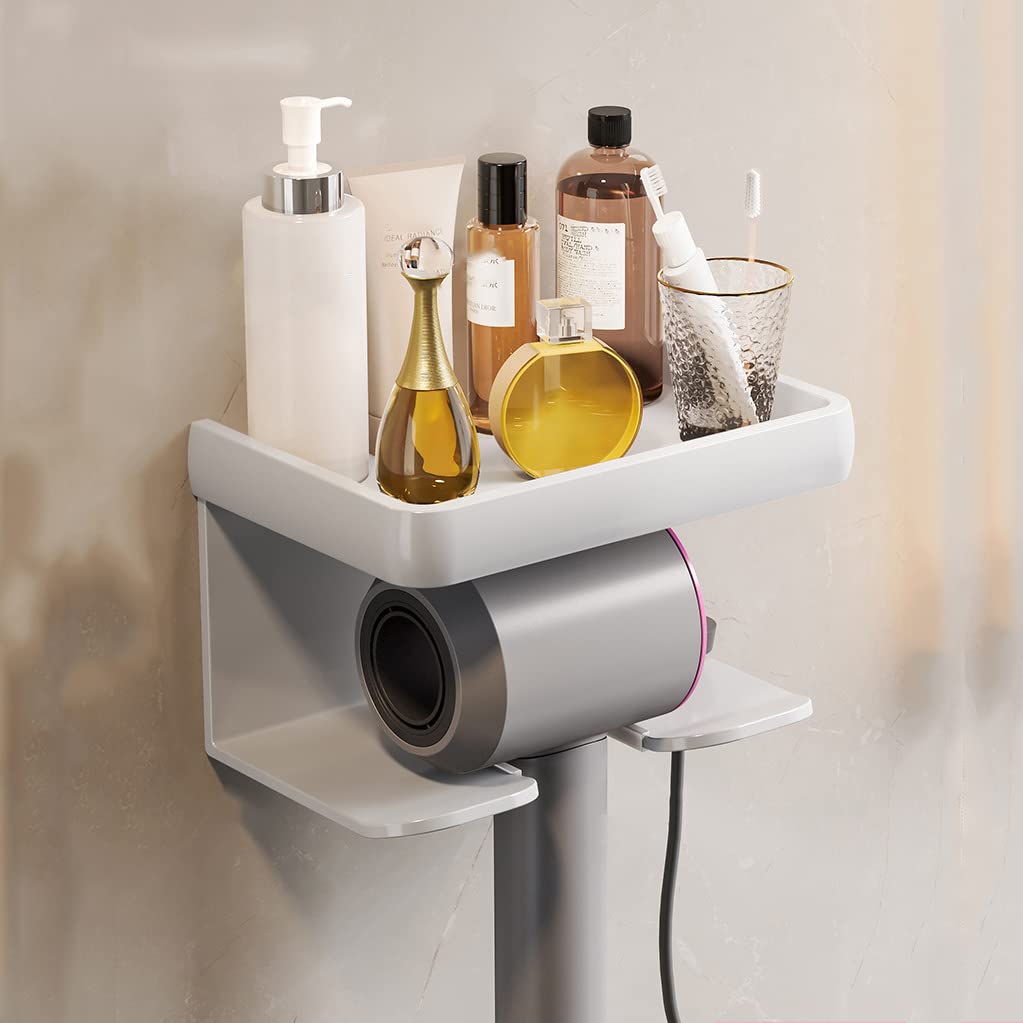 Hosoncovy 2-Tier Hair Dryer Wall Mount Holder for Dyson Supersonic
