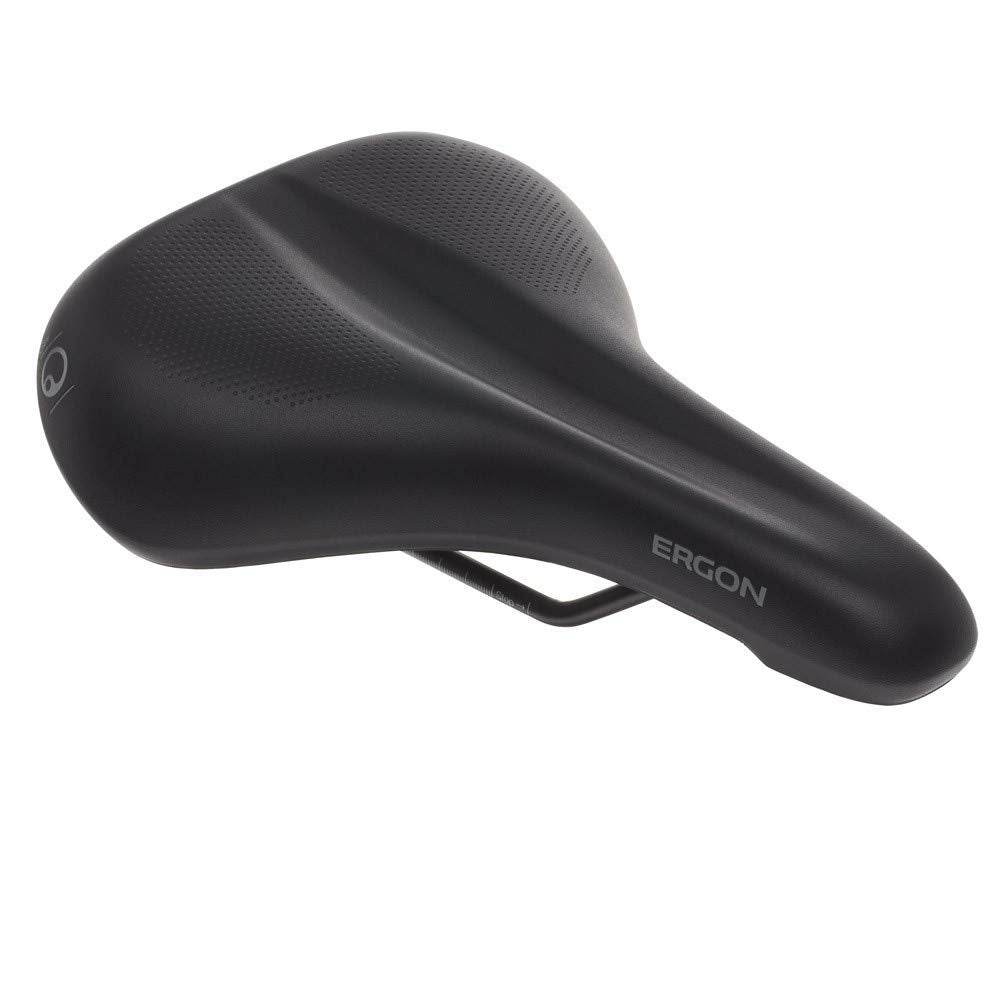 Ergon ST Gel Men's Ergonomic Bike Saddle – Touring & E-Bike Seat, Black