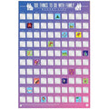 Gift Republic 100 Things To Do With Family Scratch Poster – Multi-Color