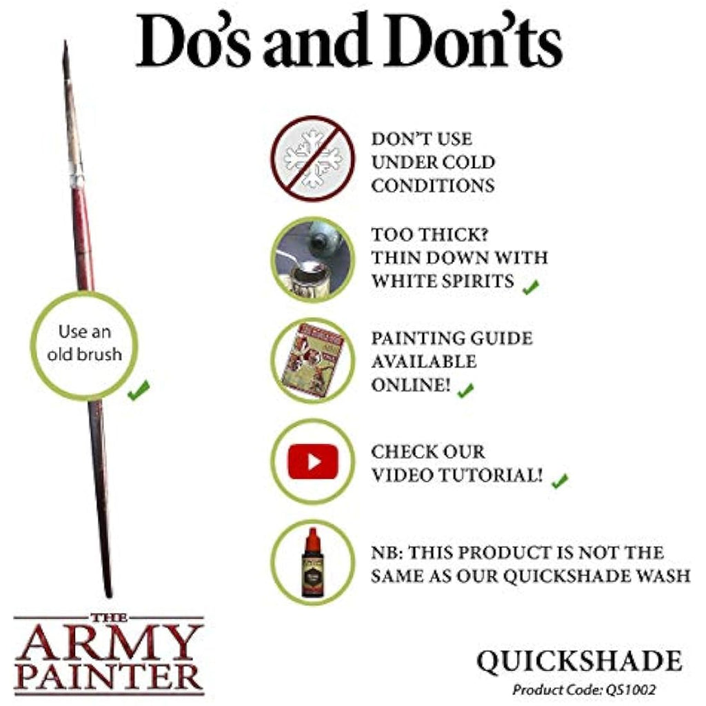 The Army Painter Quickshade Strong Tone - 250ml Miniature Painting Dip