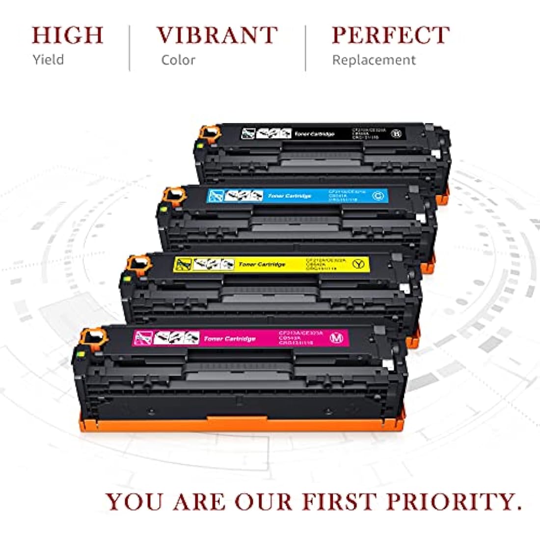 HP 131X Compatible High Yield Toner Cartridge - 4 Pack