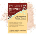 Palladio Rice Paper Blotting Sheets – Oil Absorbing Face Tissues, 40 Count