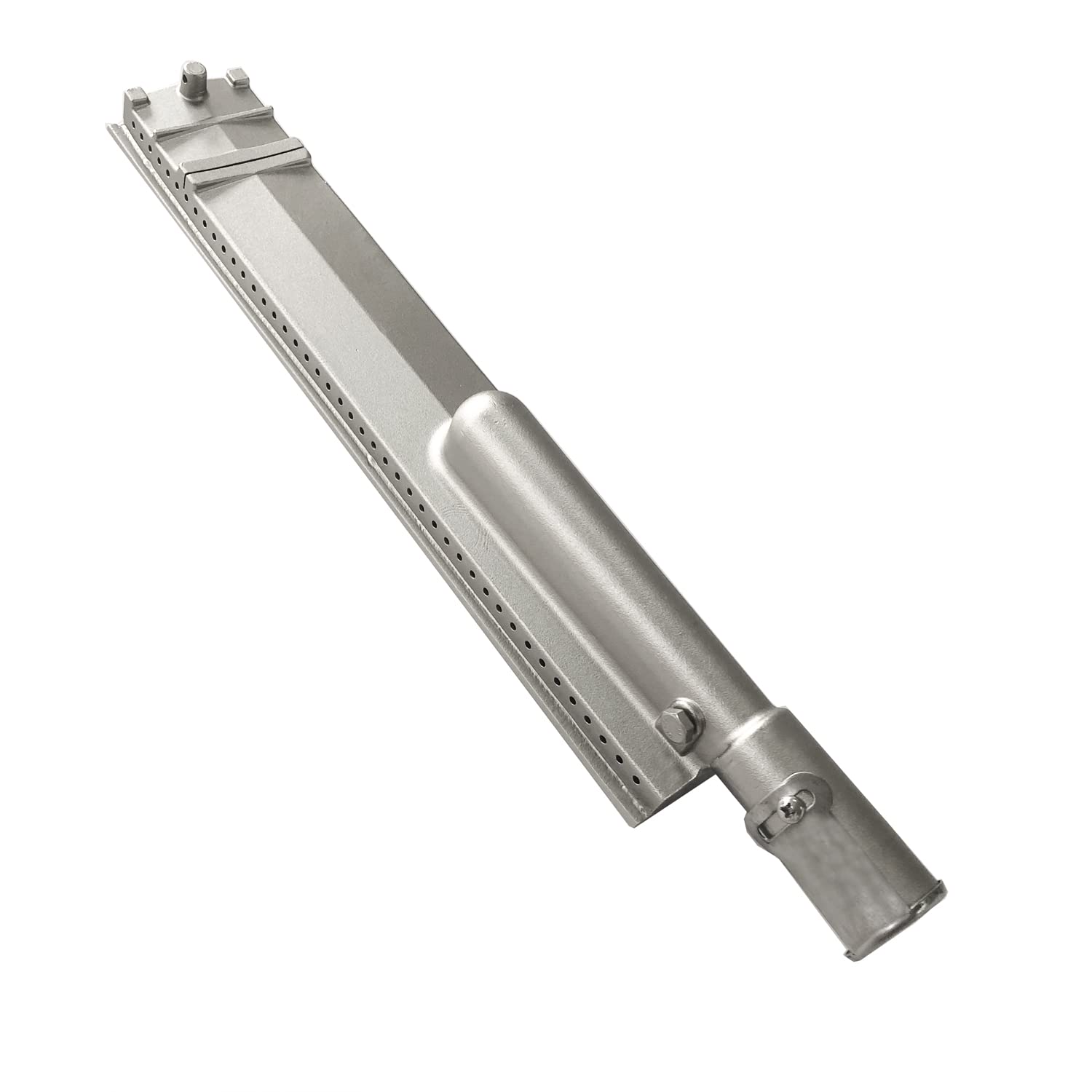 GRILLJOB Heavy Duty Cast Stainless Steel 304 BBQ Burner Replacement, 16-1/8"