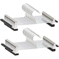 Jolof Store Metal Trouser Hangers - 20 Pack Space Saving Skirt Hangers