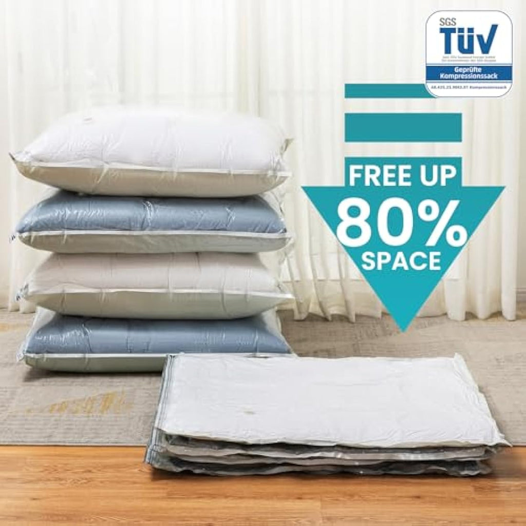 TAILI Vacuum Storage Bags 20 Pack | Reusable Space Saver for Home & Travel