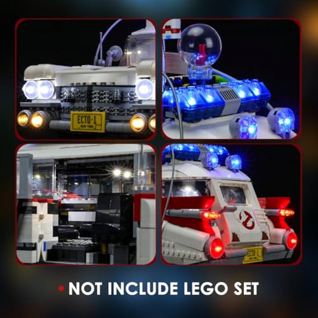 Briksmax LED Lighting Kit for LEGO Ghostbusters ECTO-1 10274 Model