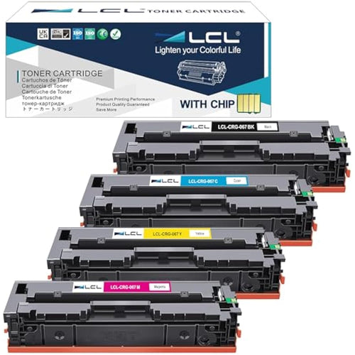 LCL 067 Toner Cartridge for Canon i-SENSYS LBP633Cdw MF657Cdw | 4-Pack